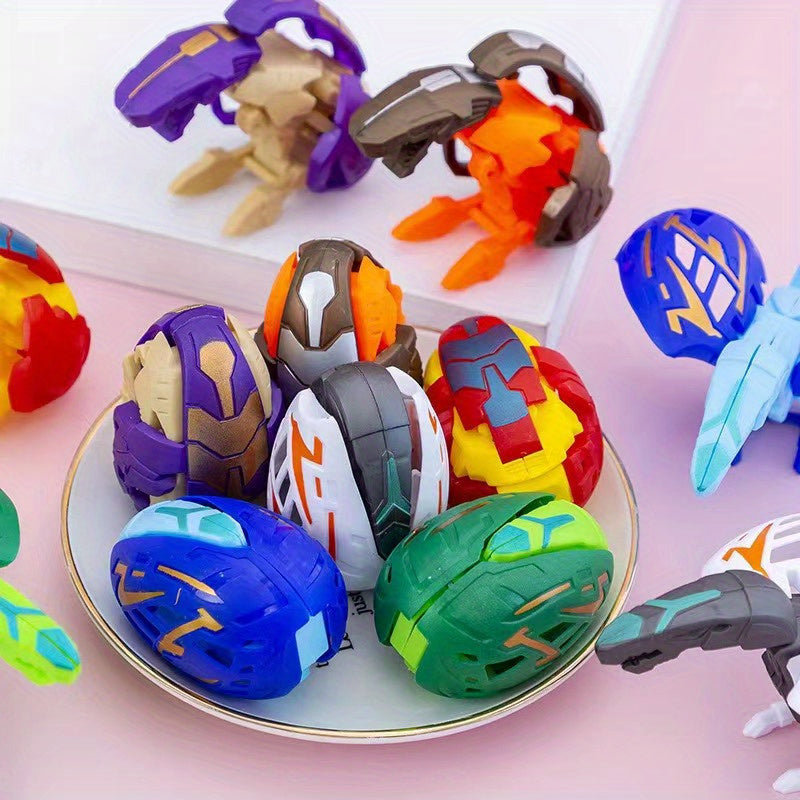 8pcs Transforming Dinosaur Dolls for Imaginative Play
