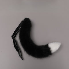 Faux Fur Fluffy Fox Tail Prop Soft Warm Accessory Halloween Carnival Cosplay