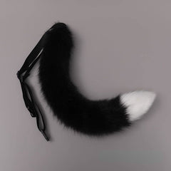 Faux Fur Fluffy Fox Tail Prop Soft Warm Accessory Halloween Carnival Cosplay