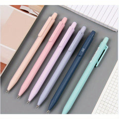 6pcs Morandi Solid Activity Pencil Press Pencil With Eraser