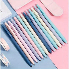 6pcs Morandi Solid Activity Pencil Press Pencil With Eraser