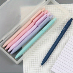 6pcs Morandi Solid Activity Pencil Press Pencil With Eraser