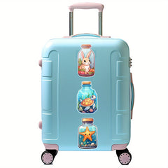 52pcs Unique Bottle Pattern Stickers Vinyl Waterproof Sticke