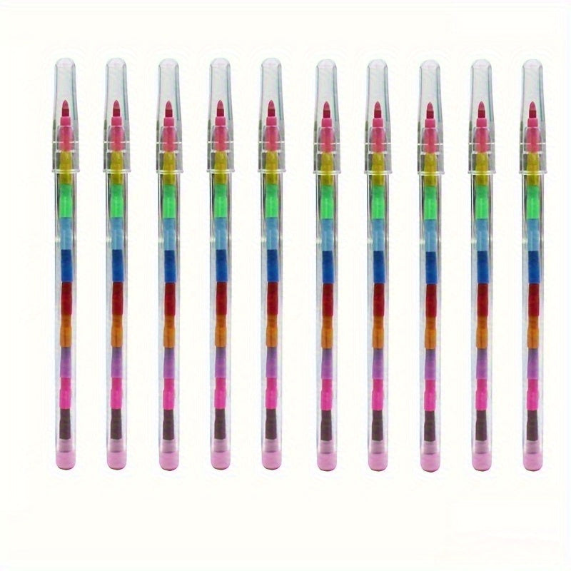 10pcs Creative Block Crayons Painting Supplies Professional Graffiti Pens