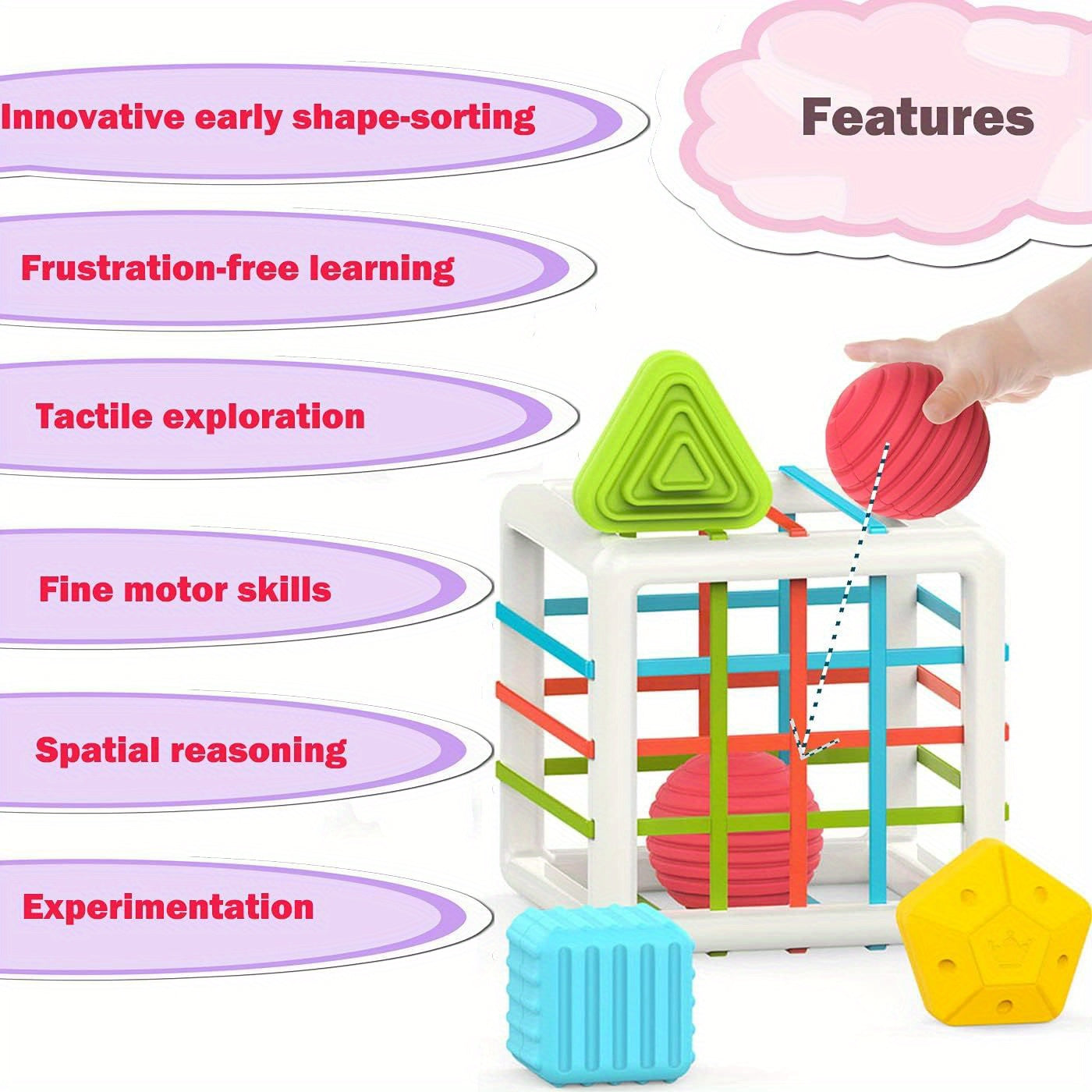 Sensory Shape Toys Set for Baby Development