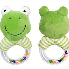Animal Plush Handheld Tambourine Rattle And Bed Bell