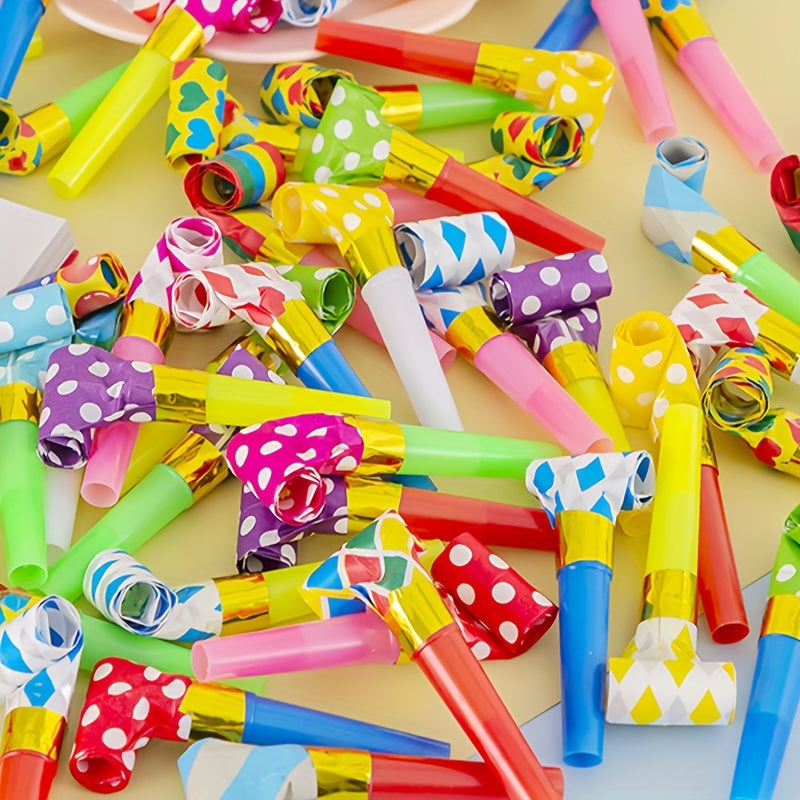 50pcs Colorful Noise Makers for Birthdays