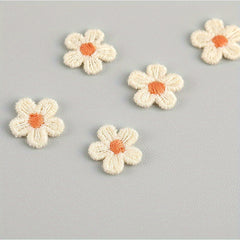 20pcs Mini Five Petals Flower Embroidery Stickers for Clothing