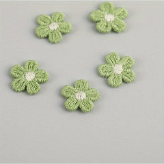 20pcs Mini Five Petals Flower Embroidery Stickers for Clothing
