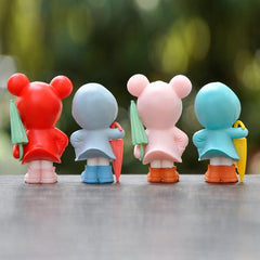 Girl Cartoon Raincoat Micro Landscape Decor