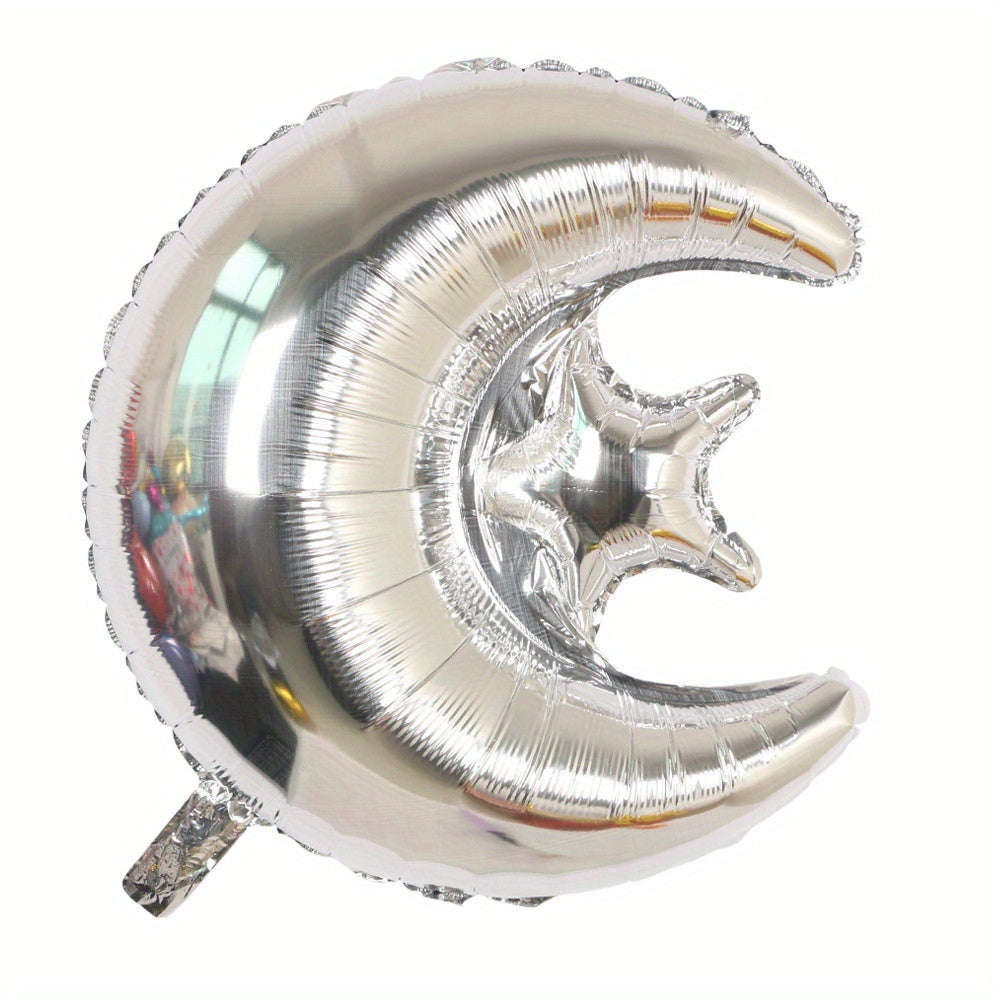 Moon & Star Aluminum Balloon Rose Gold Birthday Party Decoration 60-96cm