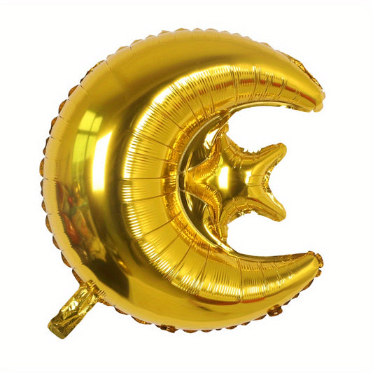 Moon & Star Aluminum Balloon Rose Gold Birthday Party Decoration 60-96cm