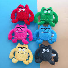 6pcs Colorful Little Monster Plush Dolls - Birthday, Christmas, Halloween Gift
