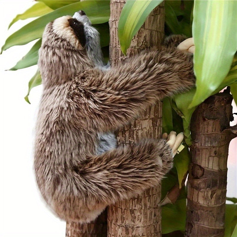 Realistic Three Toed Sloth Plush Animal Soft Plush Sloth Birthday Gift Plush
