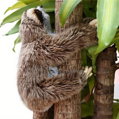 Realistic Three Toed Sloth Plush Animal Soft Plush Sloth Birthday Gift Plush