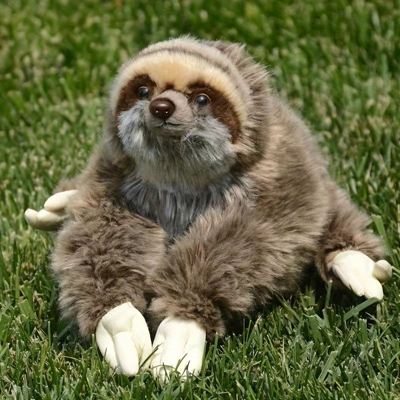 Realistic Three Toed Sloth Plush Animal Soft Plush Sloth Birthday Gift Plush