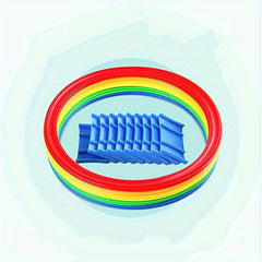 10pcs Agility Ring Set Multicolored Games for Balance & Coordination