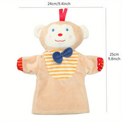 Christmas Animal Hand Puppet Plush Toy Doll Small Monkey Frog Duck