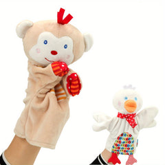 Christmas Animal Hand Puppet Plush Toy Doll Small Monkey Frog Duck