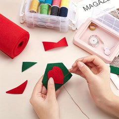 Red Felt Fabric Sheet Nonwoven Roll 118x15 75 Inch DIY Craft Sewing 0 9mm Thick