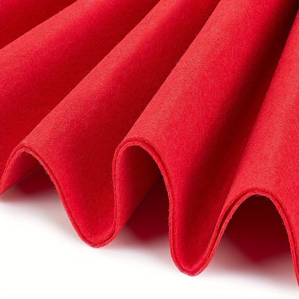 Red Felt Fabric Sheet Nonwoven Roll 118x15 75 Inch DIY Craft Sewing 0 9mm Thick