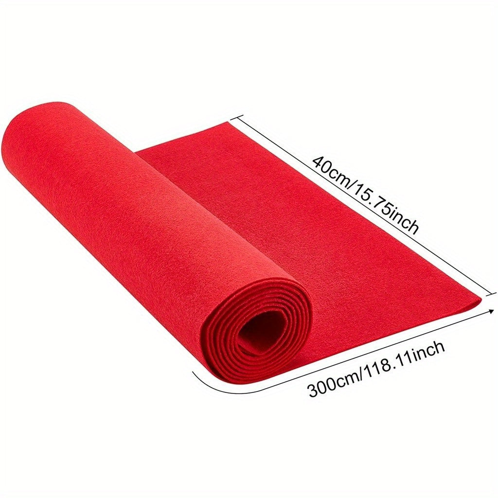 Red Felt Fabric Sheet Nonwoven Roll 118x15 75 Inch DIY Craft Sewing 0 9mm Thick