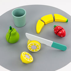 Wooden Felt Cut Fruit Juicer Toy Set for Kids