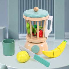 Wooden Felt Cut Fruit Juicer Toy Set for Kids