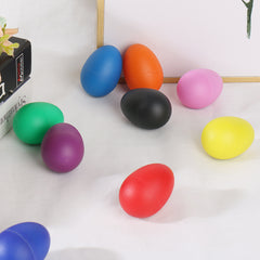 Colorful Plastic Sand Egg Shaker Musical Toy for Youngsters Random Selection