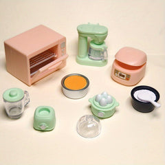 Dollhouse Kitchen Set - Microwave & Rice Cooker - Play House Toy