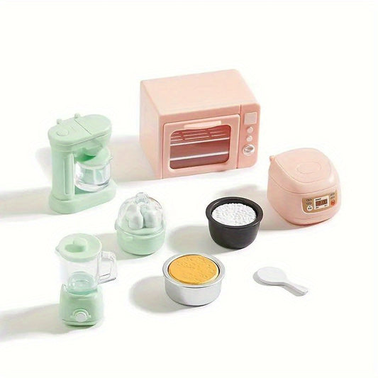 Dollhouse Kitchen Set - Microwave & Rice Cooker - Play House Toy