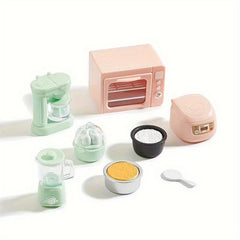 Dollhouse Kitchen Set - Microwave & Rice Cooker - Play House Toy