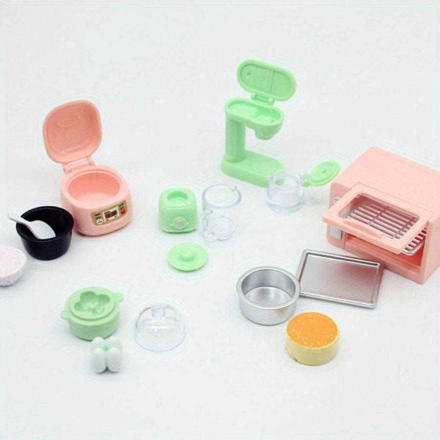 Dollhouse Kitchen Set - Microwave & Rice Cooker - Play House Toy