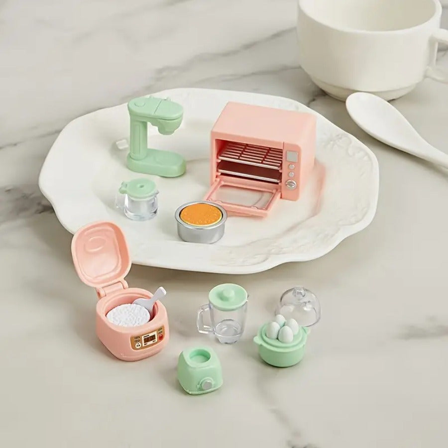 Dollhouse Kitchen Set - Microwave & Rice Cooker - Play House Toy