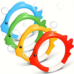 4pcs Diving Ring Sets for Pool Play Swimming Training
