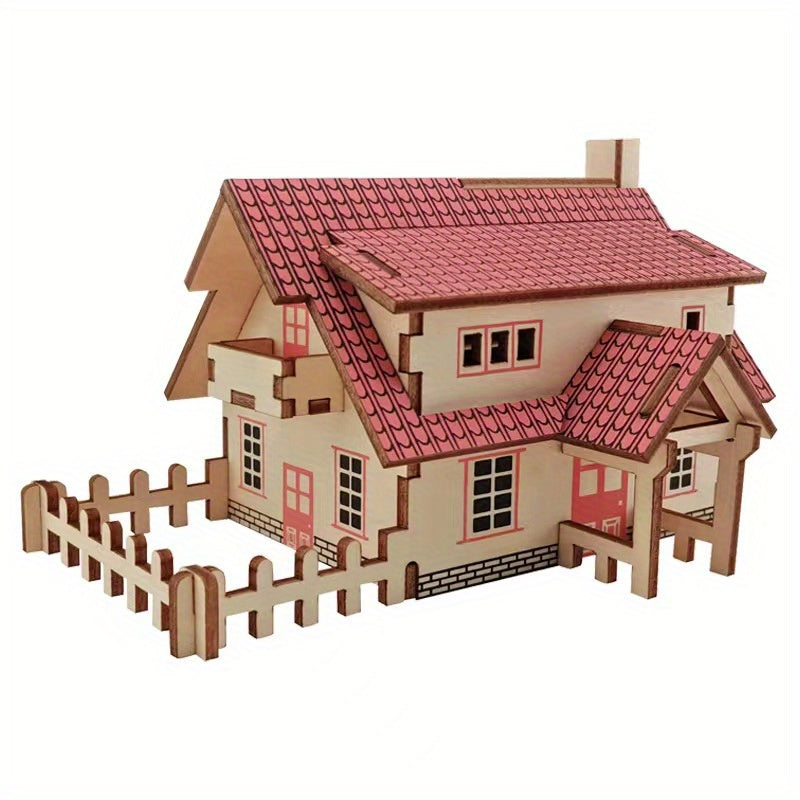 Wooden Puzzle 3D Assembling Model Toys