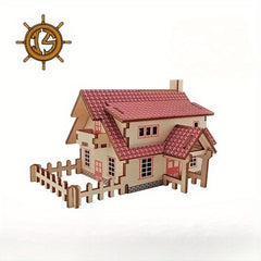 Wooden Puzzle 3D Assembling Model Toys