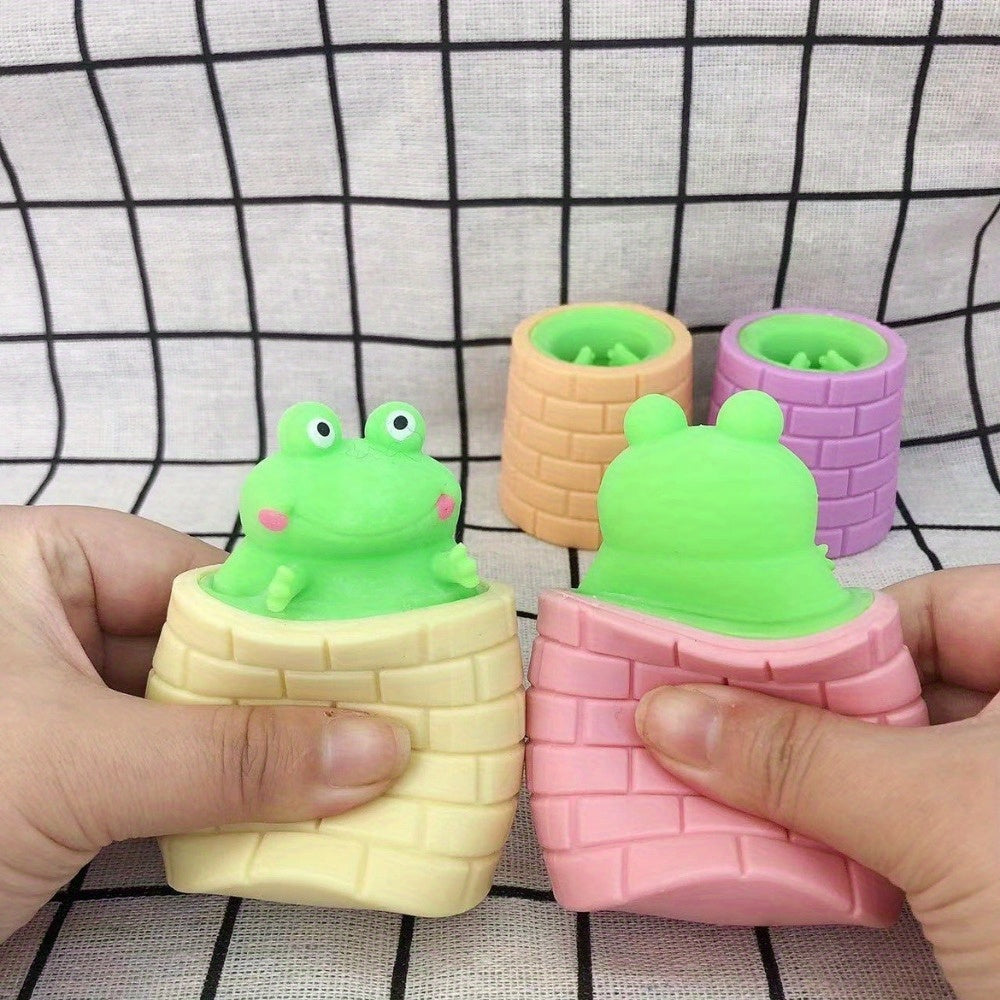 Frog Squeeze Stress Relief Toy for Kids 6-12 Years - Fun & Sensory Fidget