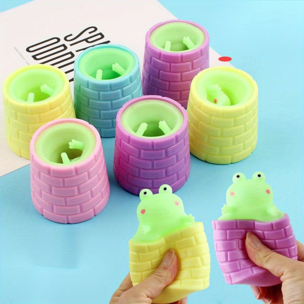 Frog Squeeze Stress Relief Toy for Kids 6-12 Years - Fun & Sensory Fidget