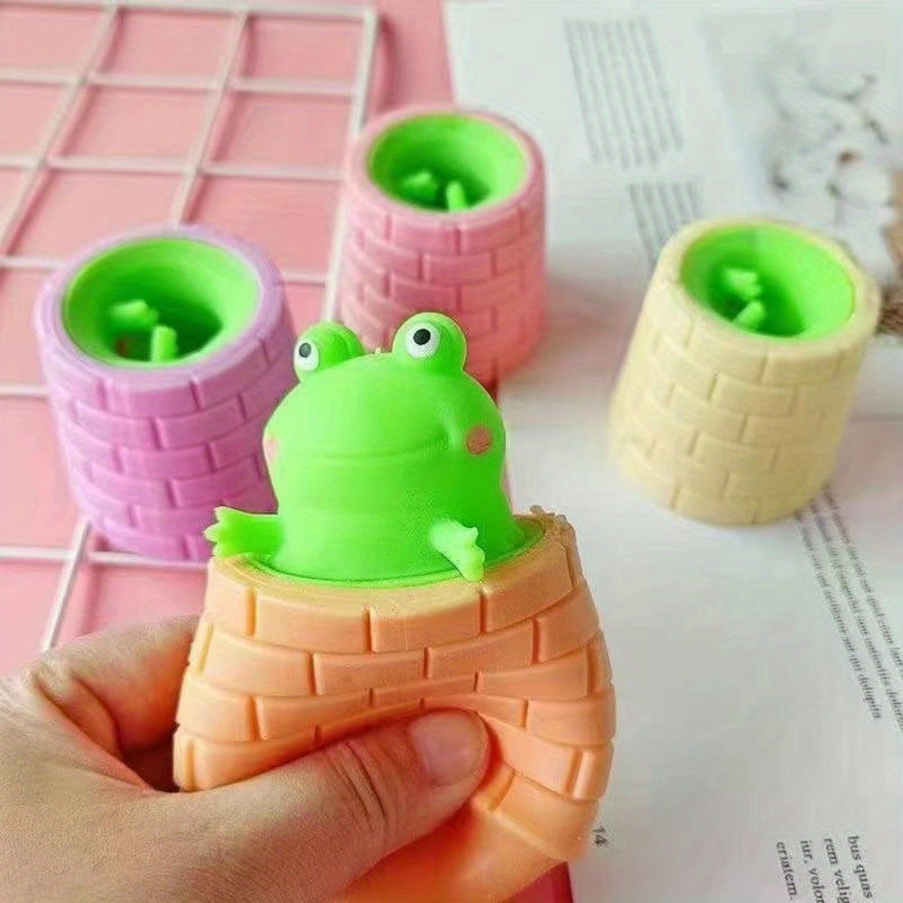 Frog Squeeze Stress Relief Toy for Kids 6-12 Years - Fun & Sensory Fidget
