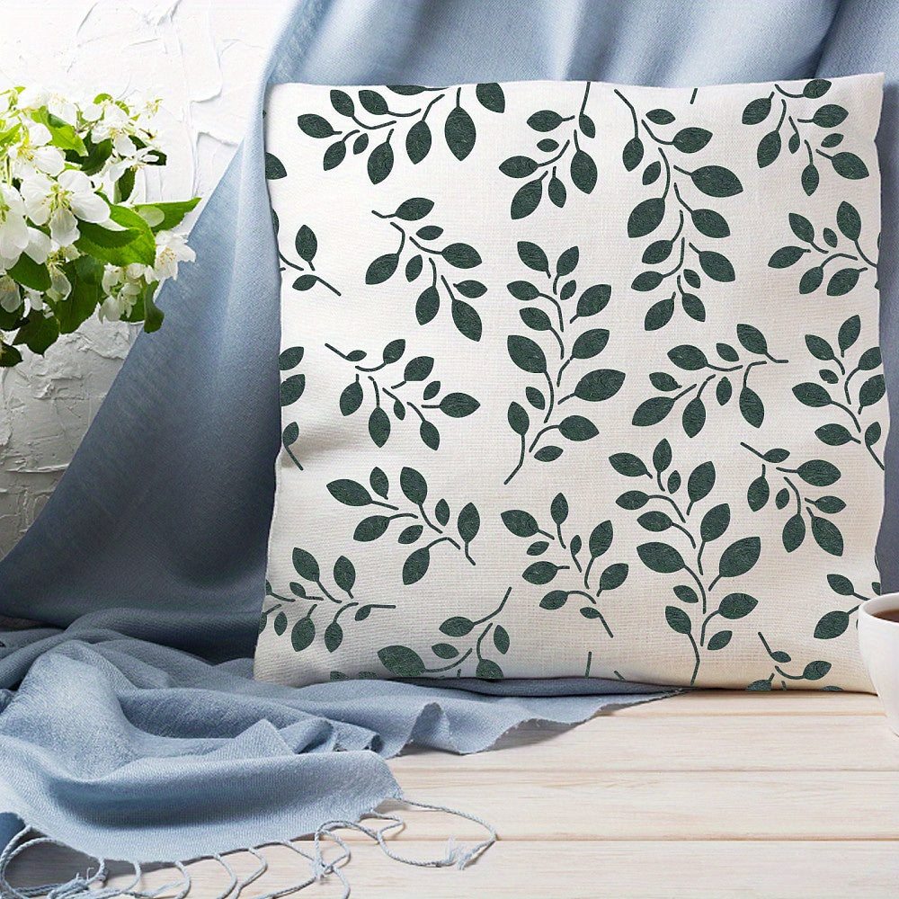 Leaf Pattern Reusable Stencil for DIY Crafts 30cm Square Template