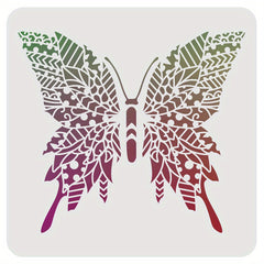PVC Butterfly Stencil for Adult Crafts 29.97 x 29 Pack of 1