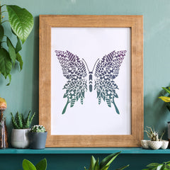 PVC Butterfly Stencil for Adult Crafts 29.97 x 29 Pack of 1