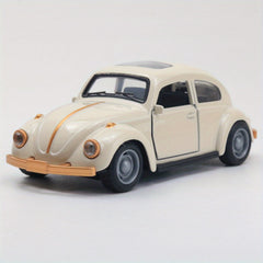 1:36 Scale Retro Beetle Die Cast Pull Back Vehicle with Opening Doors