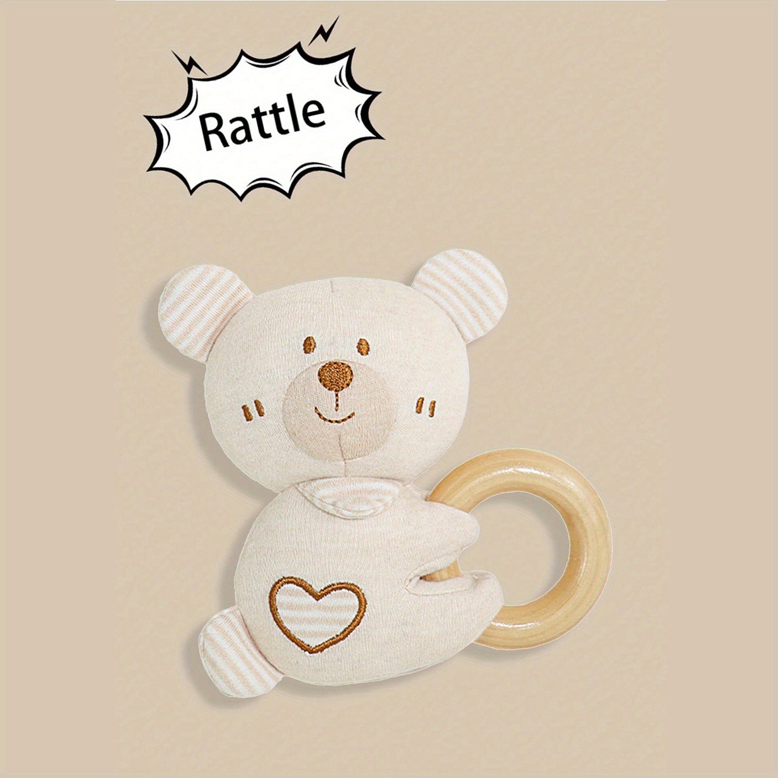 Forest Animal Hand Rattle Toy for Babies