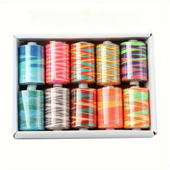 10pcs Polyester Sewing Thread Set for Hand & Machine Stitching Quilting
