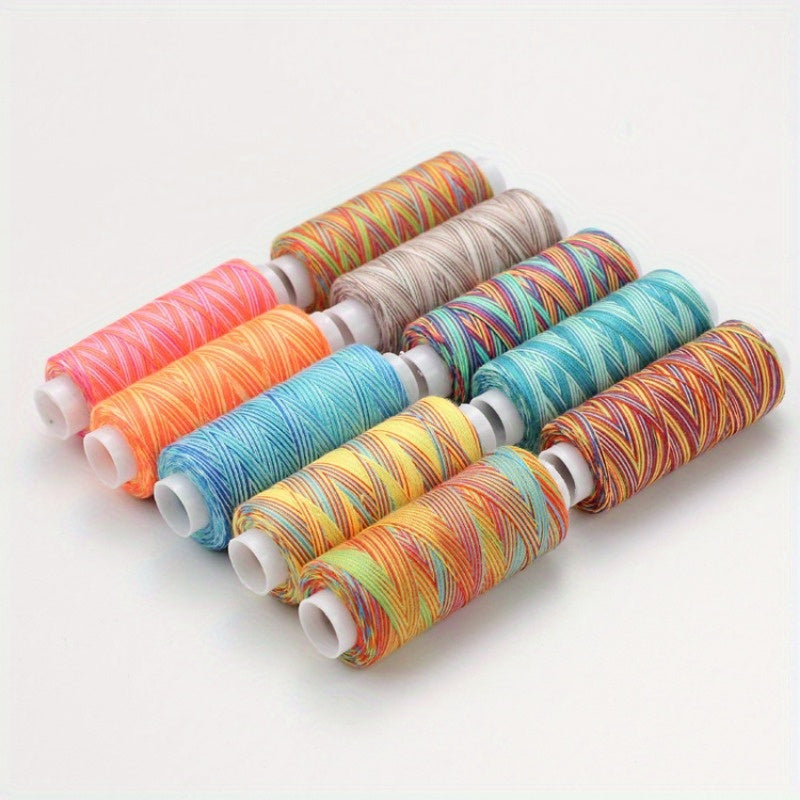10pcs Polyester Sewing Thread Set for Hand & Machine Stitching Quilting