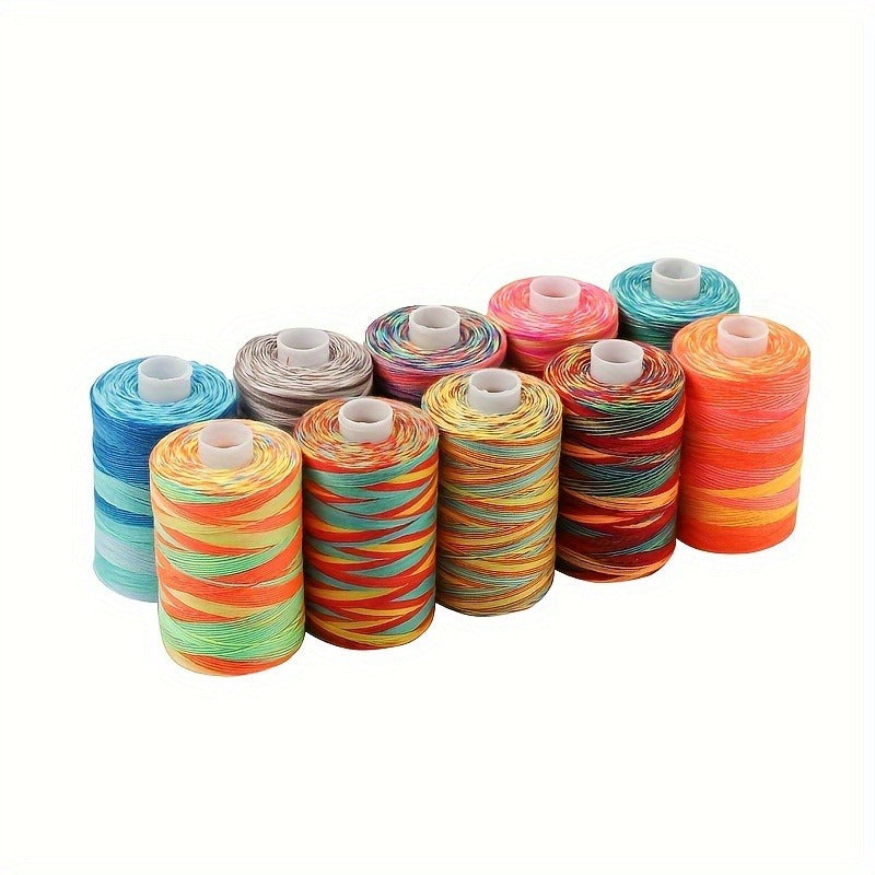 10pcs Polyester Sewing Thread Set for Hand & Machine Stitching Quilting