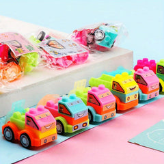 15Pcs Building Block Car Toys for Kids Educational Construction Vehicle Set
