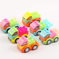 15Pcs Building Block Car Toys for Kids Educational Construction Vehicle Set